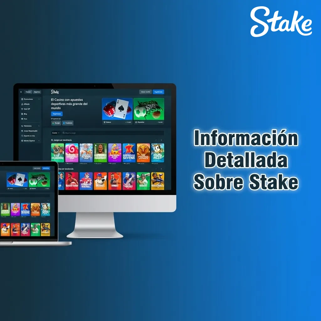 Plataforma de apuestas Stake mostrando deportes, seguridad SSL y aplicación móvil para usuarios chilenos