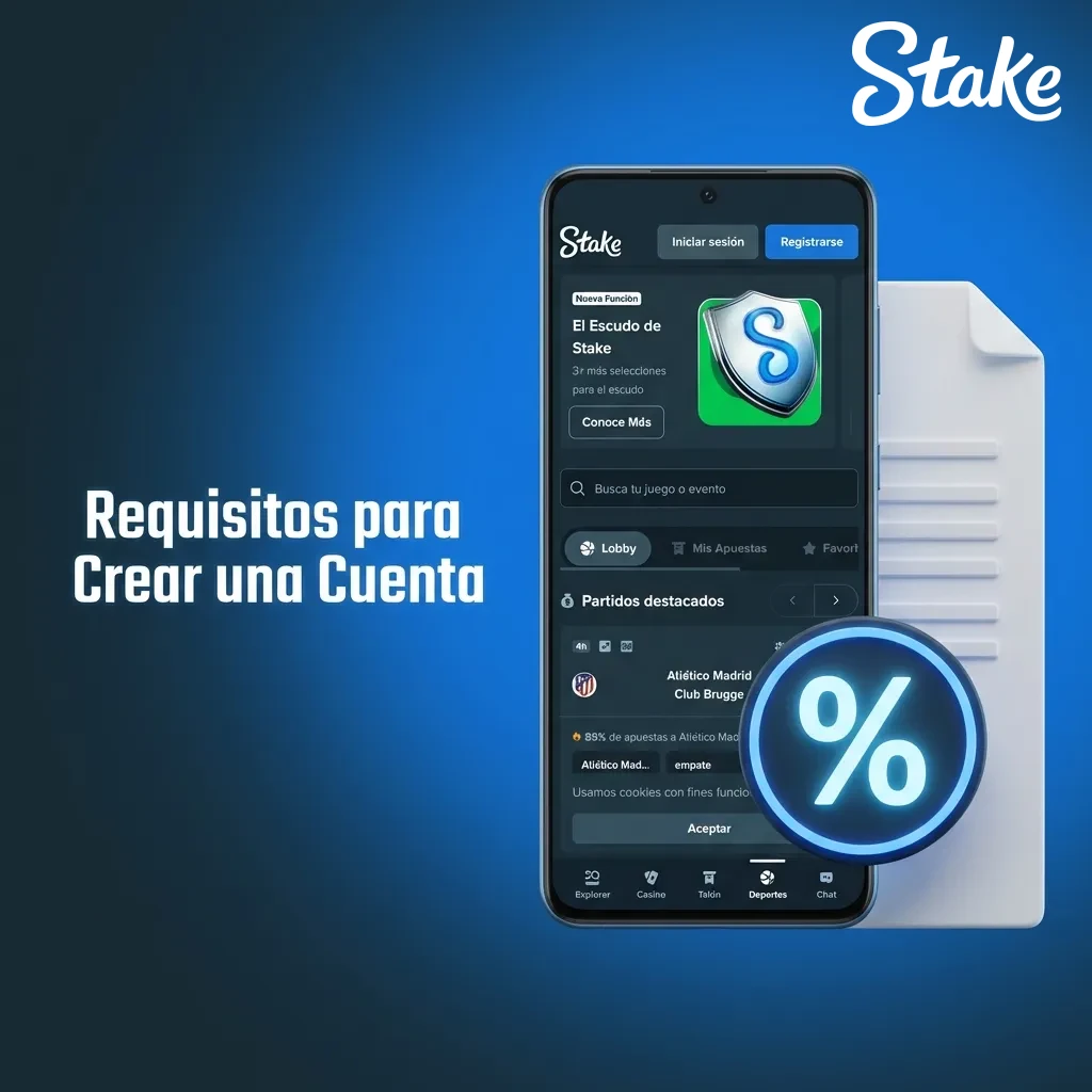 Person reviewing account requirements checklist on Chilean gaming platform registration page